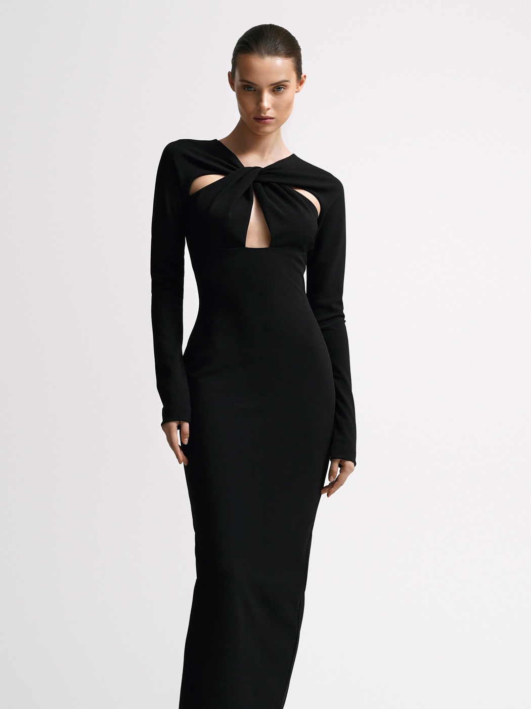 Draped top midi dress - Namelazz Official Online Store