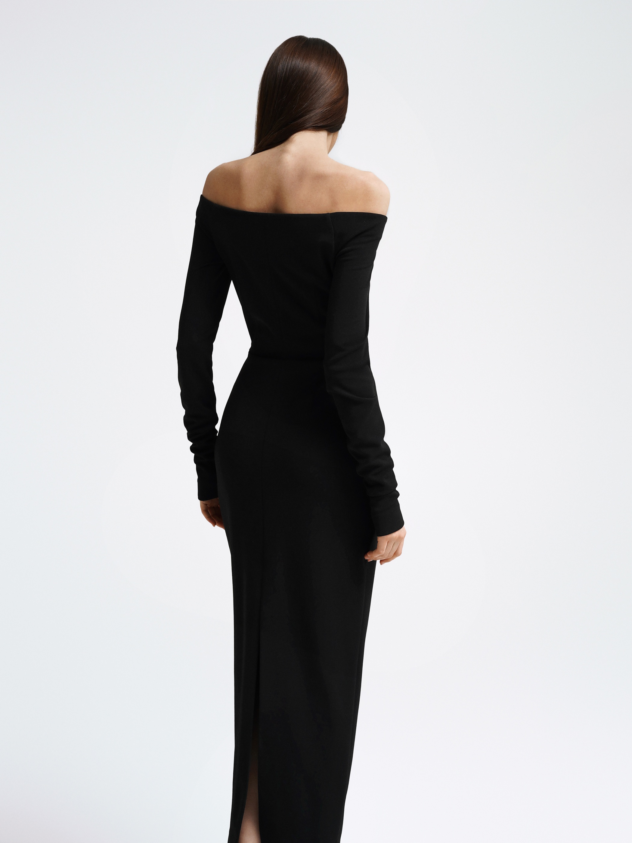 Open shoulders column dress - Namelazz Official Online Store