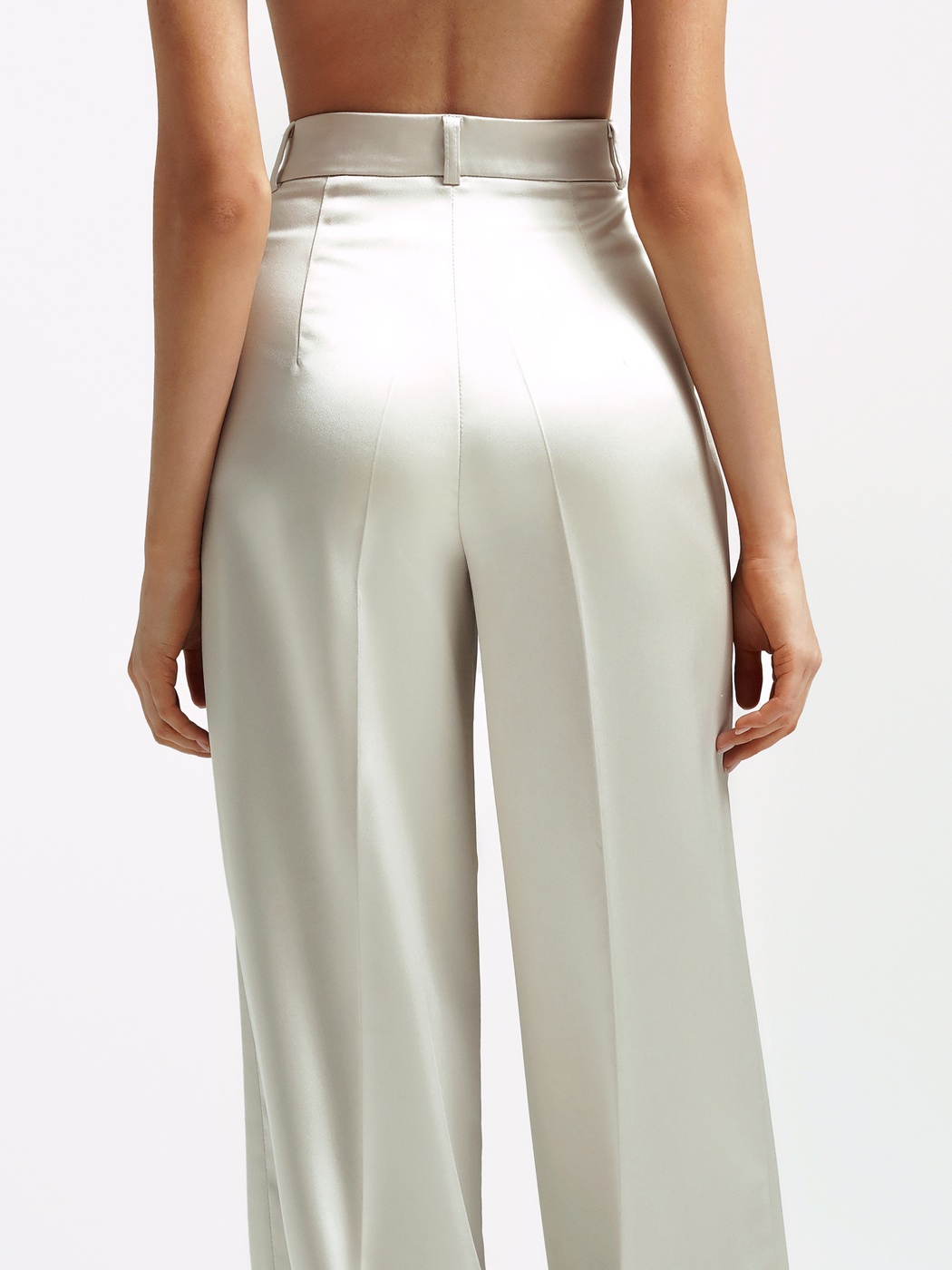 Satin wide trousers - Namelazz Official 