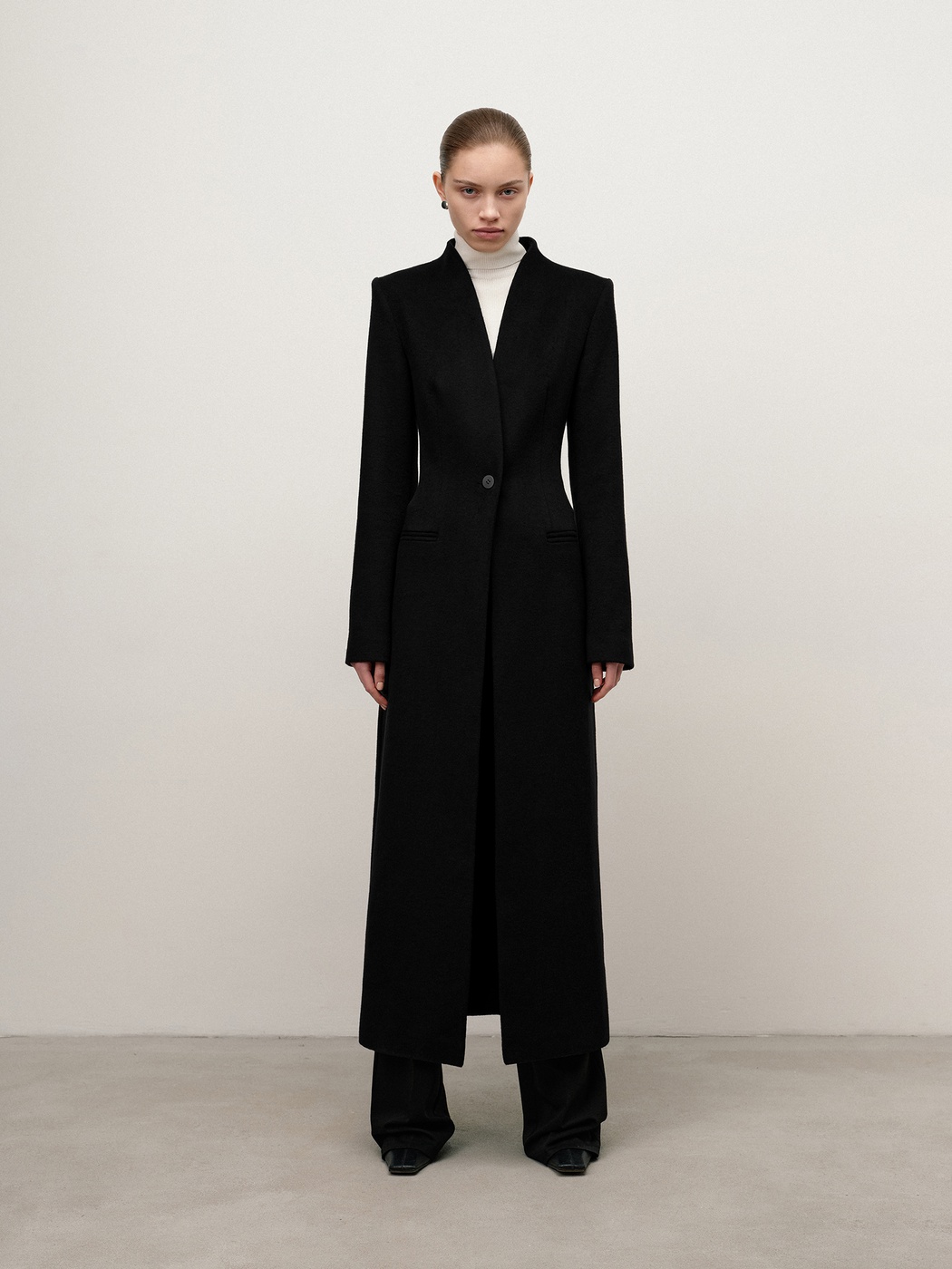 Coat with one-piece collar - Namelazz Official Online Store