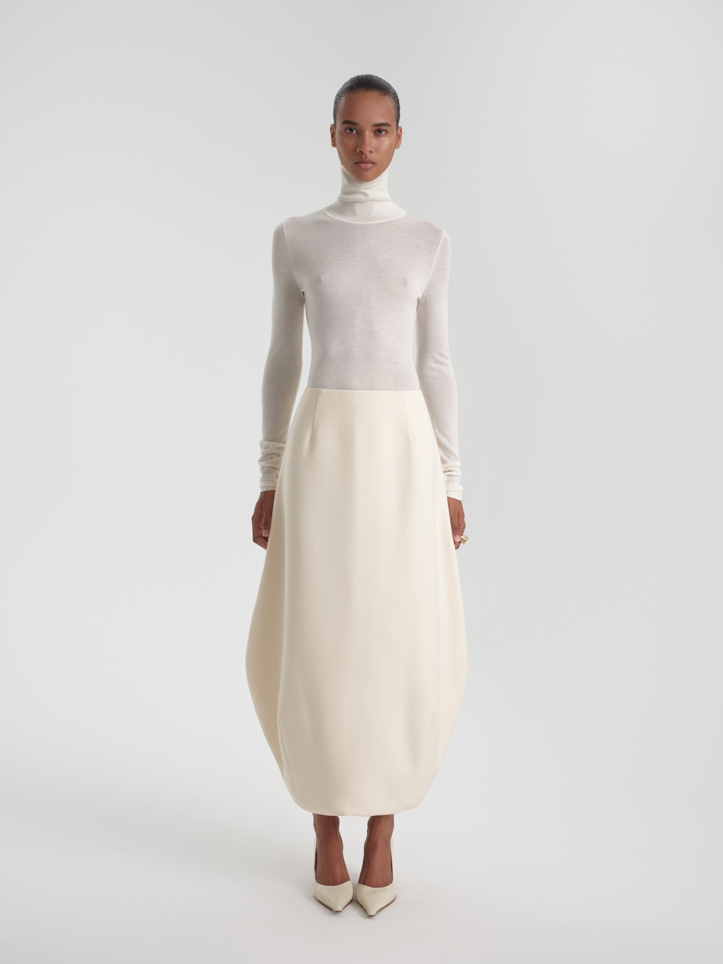 Silk turtleneck