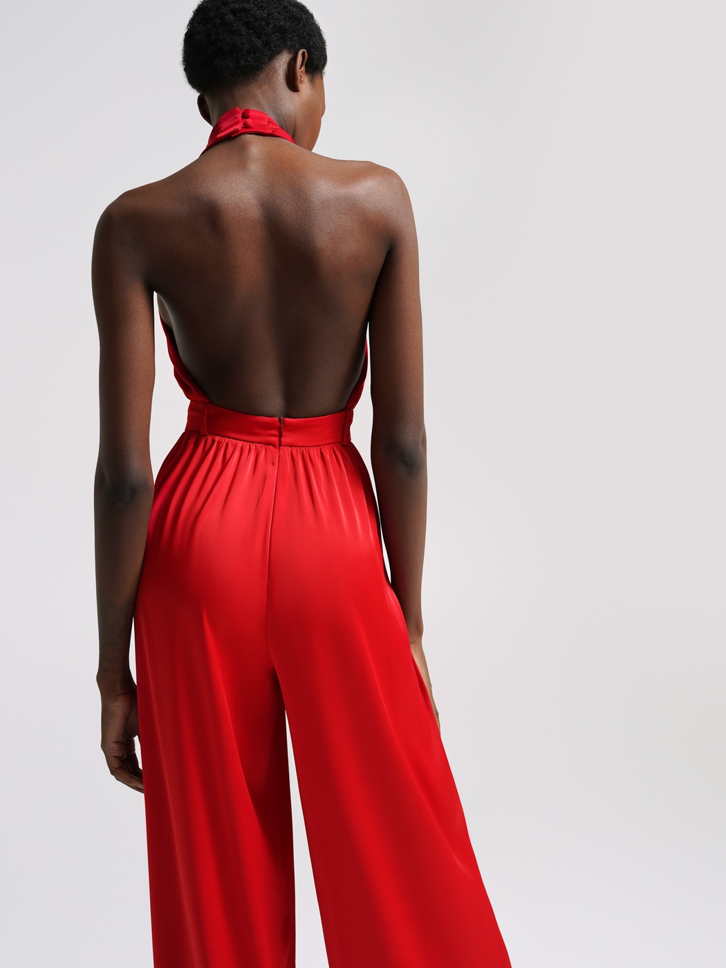 Open back draped jumpsuit - Namelazz 