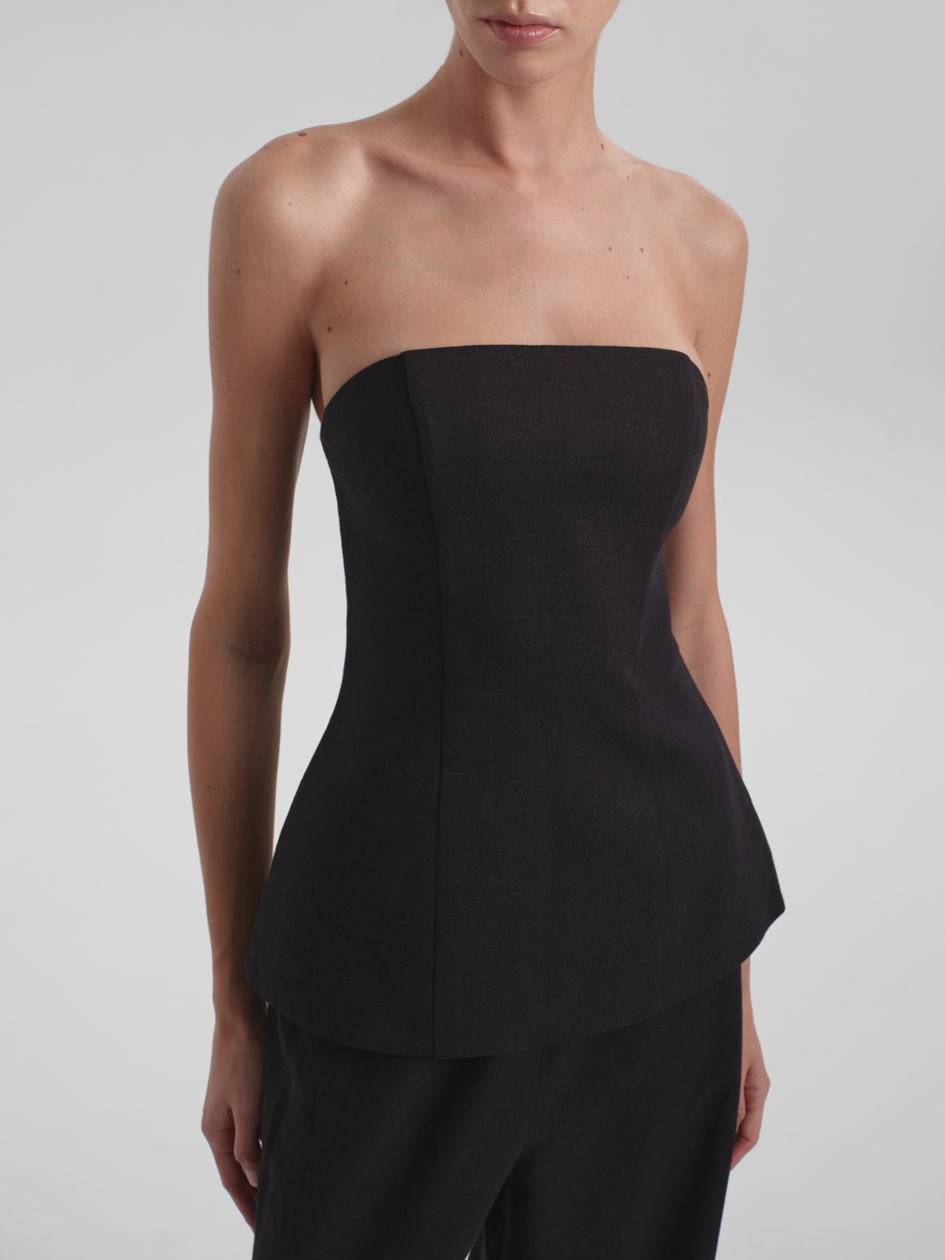 Corset top made of linen